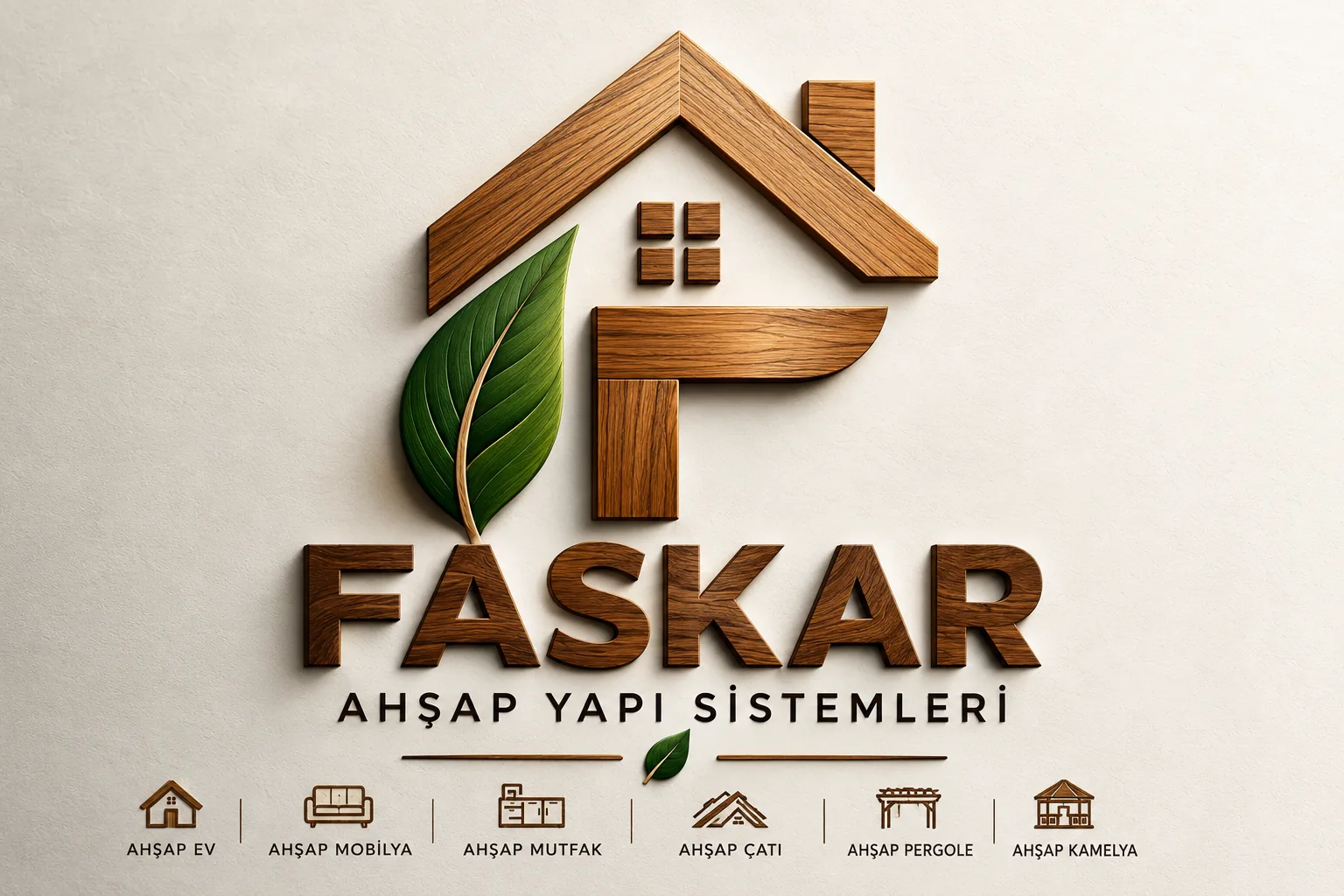 FASKAR Ahşap Yapı Sistemleri; ahşap ev, mobilya, mutfak, çatı, pergole ve kamelya